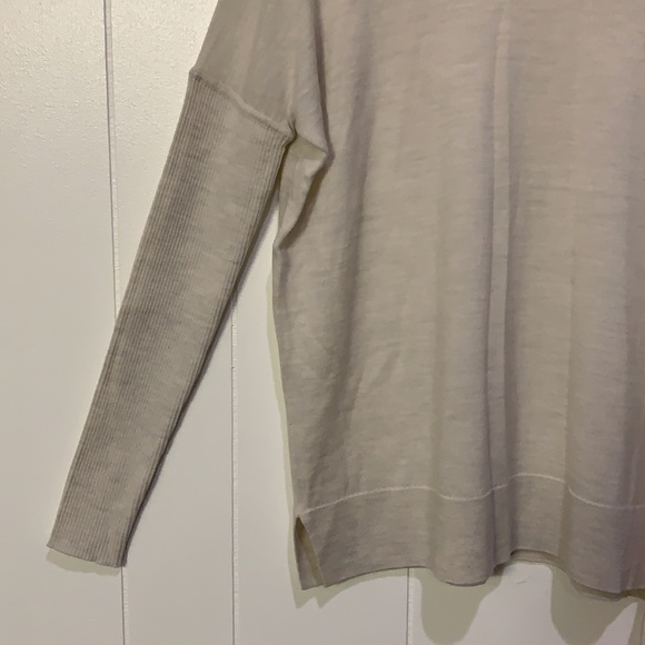 All Saints Alda asymmetrical turtle neck sweater. 100% merino wool. - Picture 6 of 11